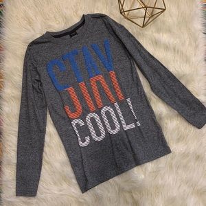 Chapter Young Heather Grey Long Sleeve Shirt Boys M 10-12
